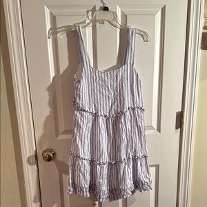 Striped Women’s Dress in Blue and White